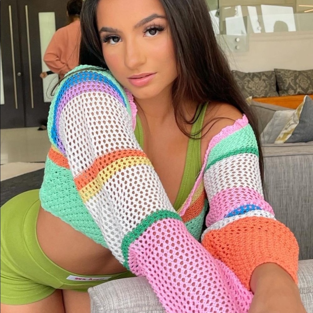 Knit multi colored sweater